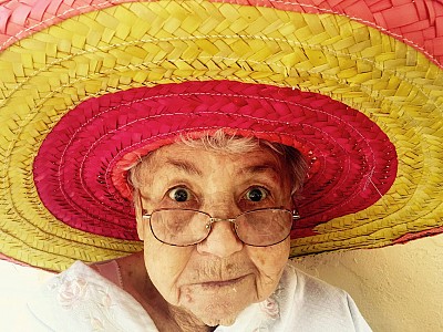 As I get older, I find that wearing bright colors cheers me up